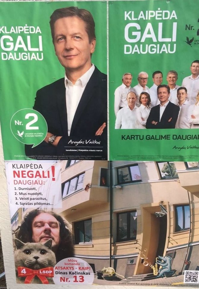 Dino Kačinsko politinė reklama