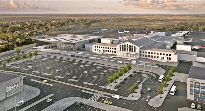 Lrt.lt nuotr./Taip turėtų atrodyti Vilniaus oro uostas po rekonstrukcijos