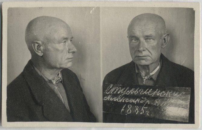 Aleksandras Stulginskis Kansko kalėjime Krasnojarsko krašte. Iš Lietuvos ypatingojo archyvo