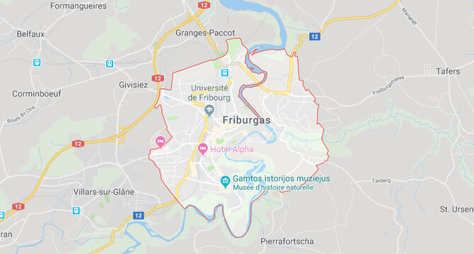 „Google maps“/Friburgas
