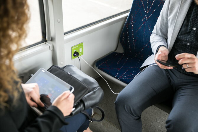 Sauliaus Žiūros nuotr./Nauja paslauga Vilniaus viešajame transporte