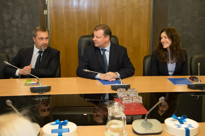 LRVK/ Dariaus Janučio nuotr./Tomas Beržinskas, Saulius Skvernelis, Unė Kaunaitė