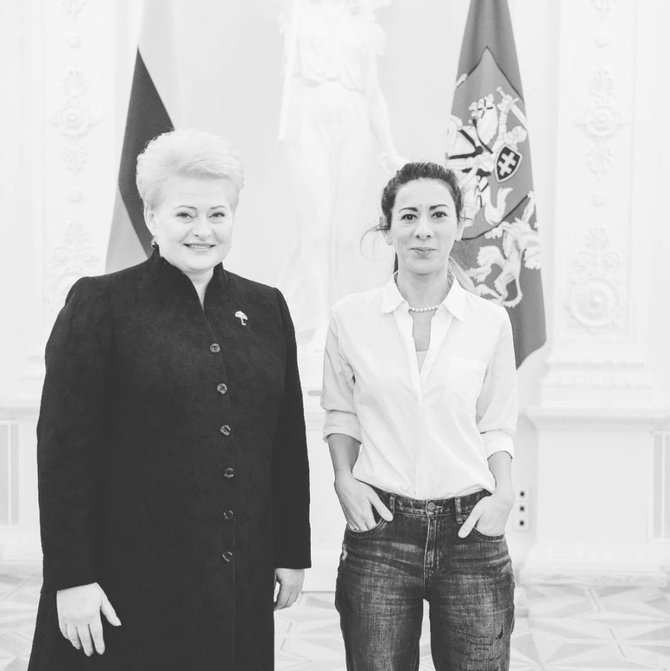 Projekto partnerio nuotr./ Dalia Grybauskaitė ir Victoria Dias