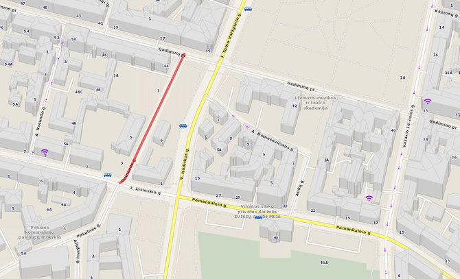 Maps.lt nuotr./Dainavos gatvė Vilniuje