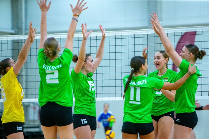 Nuotr. aut. Evaldas Šemiotas/Lietuvos U18 tinklininkės