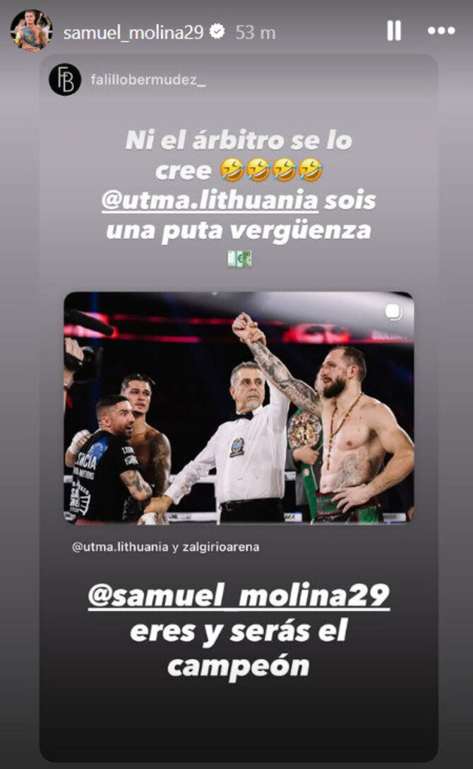 Nuotr. aut. „Instagram“/Samuelio Molinos „Instagram“ paskyra
