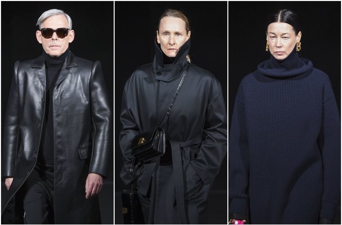 „Scanpix“/„SIPA“ nuotr./„Balenciaga“ 2019–2020 m. rudens ir žiemos kolekcijos modeliai