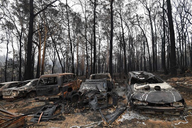 AFP/„Scanpix“ nuotr./Gaisras Australijoje