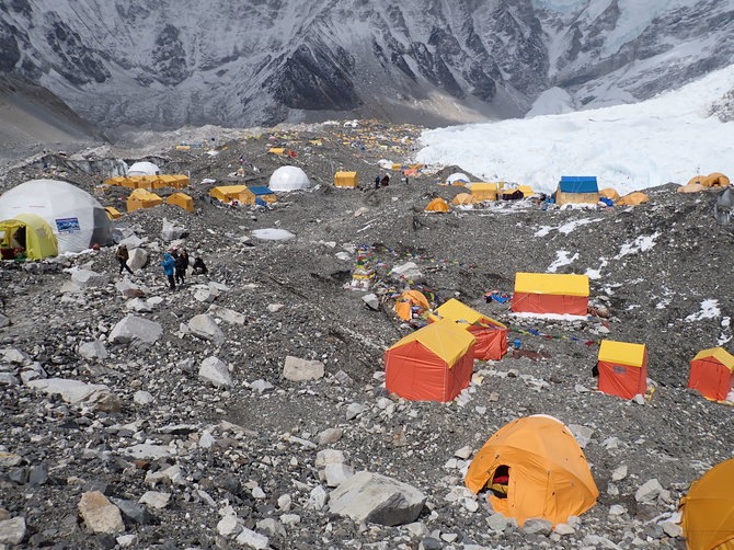 Asmeninio archyvo nuotr./Everesto bazinė stovykla