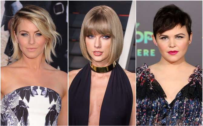 Vida Press nuotr./Plaukų kirpimas: „shag“ (Julianne Hough), „bob“ (Taylor Swift) ir „pixie“ (Ginnifer Goodwin)
