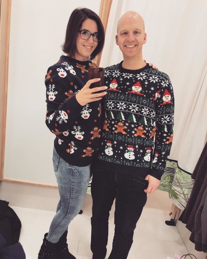 „Instagram“ nuotr./Kalėdinis megztinis