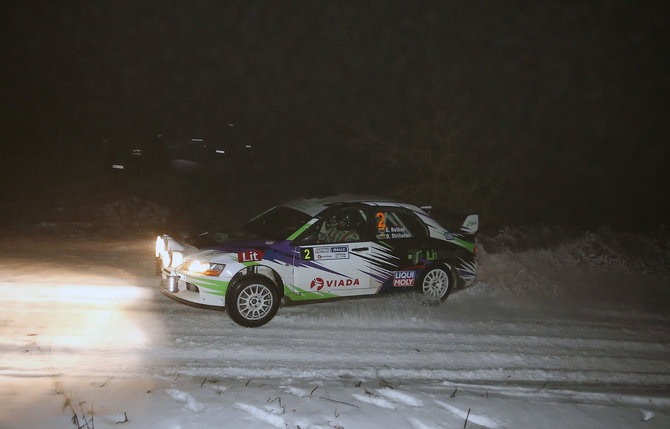 Aliaus Koroliovo nuotr./ „Halls Winter Rally 2017“ 1 greičio ruožas