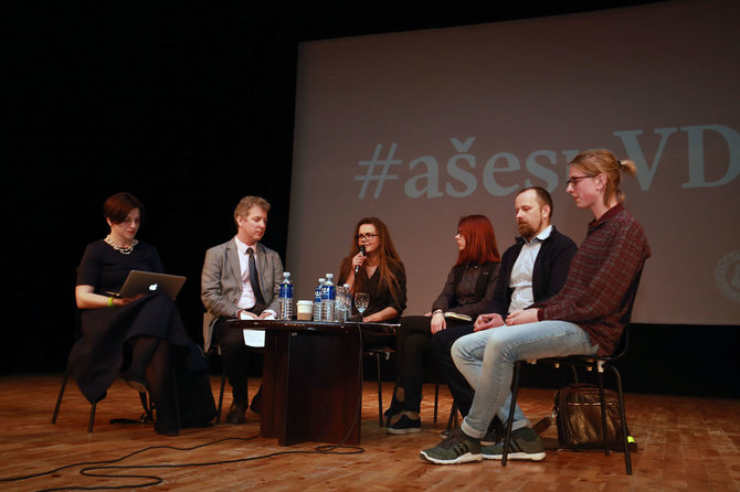 Aliaus Koroliovo/15min nuotr./Vytauto Didžiojo universiteto bendruomenės susirinkimas