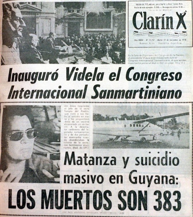 AFP/„Scanpix“ nuotr./Argentinos žiniasklaidoje pranešta apie 1978-ųjų įvykį