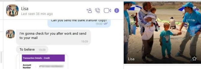 15min skaitytojo nuotr./Lisa prisistatė dirbanti „Unicef“ ir turinti Lietuviško kraujo