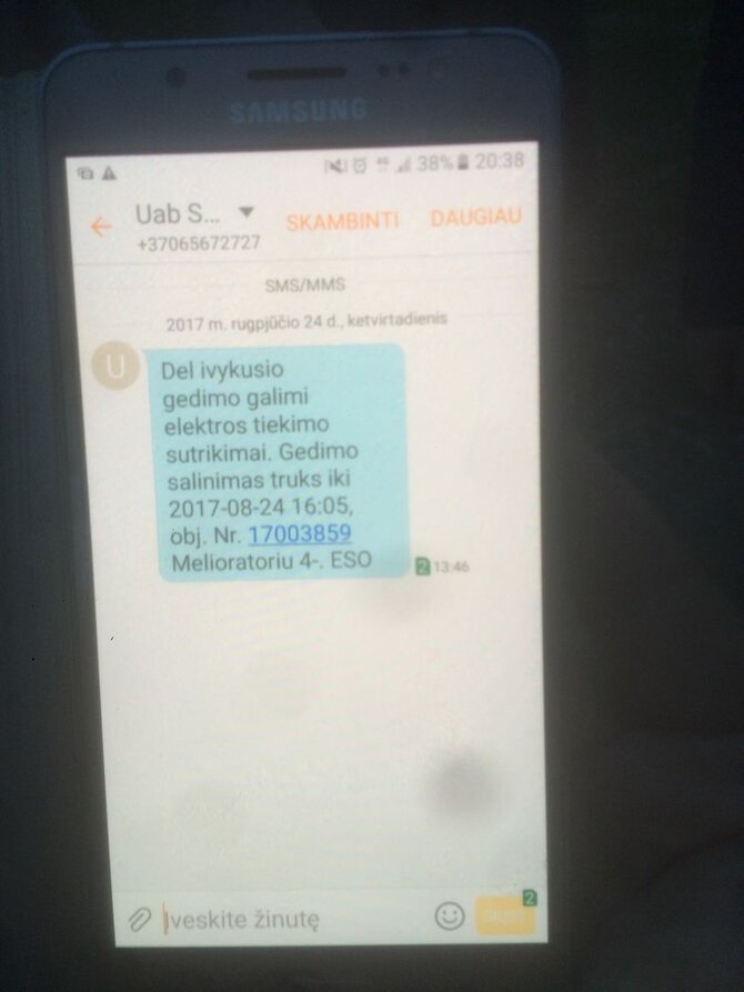 15min skaitytojo nuotr./Laidus valdanti bendrovė gyventojams išsiuntė pranešimą – esą įvyko gedimas