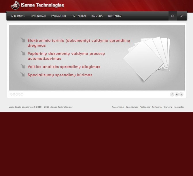 „ISense Technologies“svetainė/„ISense Technologies“ interneto svetainė