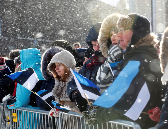 „Reuters“/„Scanpix“ nuotr./Estija švenčia nepriklausomybės šimtmetį