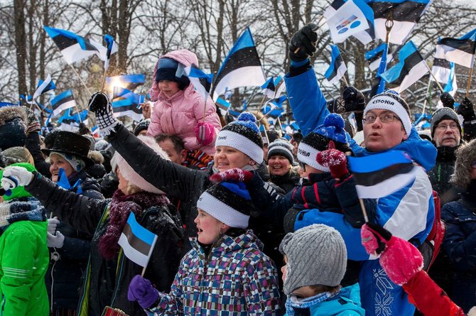 AFP/„Scanpix“ nuotr./Estija švenčia nepriklausomybės šimtmetį
