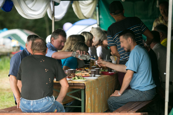 Žygimanto Gedvilos / 15min nuotr./Darbo partijos sąskrydžio akimirka