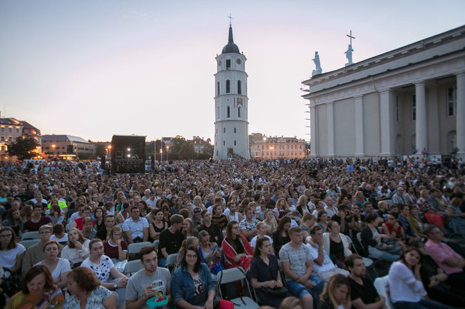 Žygimanto Gedvilos / 15min nuotr./„Kino po žvaigždėmis“ atidarymo akimirka