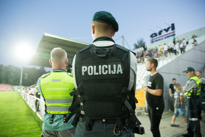 Žygimanto Gedvilos / 15min nuotr./Policija stadione