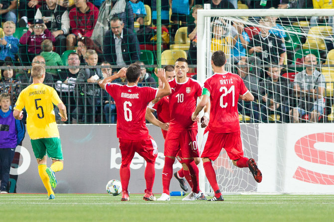 Žygimanto Gedvilos / 15min nuotr./UEFA Tautų lygos startas: Lietuva – Serbija