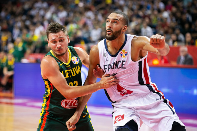 Žygimanto Gedvilos / 15min nuotr./Edgaras Ulanovas ir Rudy Gobert'as