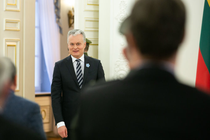 Žygimanto Gedvilos / 15min nuotr./Sausio 13-osios atminimo medalių įteikimo ceremonijos akimirka