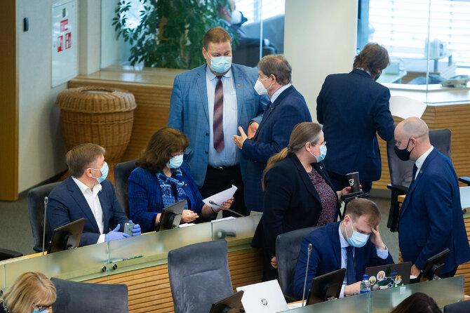 Žygimanto Gedvilos / 15min nuotr./Rytinis Seimo posėdis