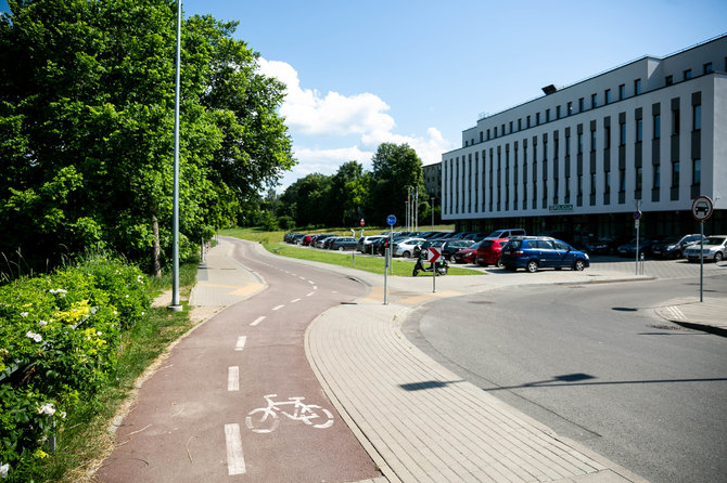 Žygimanto Gedvilos / 15min nuotr./P.Vileišio gatvės dviračių takas