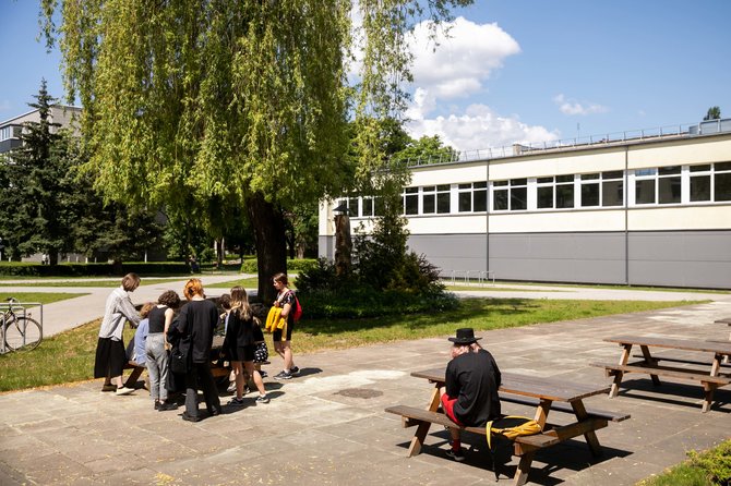 Žygimanto Gedvilos / 15min nuotr./Abiturientai po lietuvių kalbos egzamino