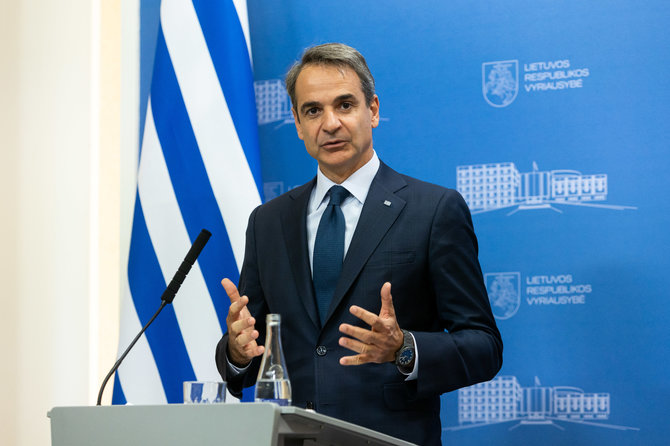 Žygimanto Gedvilos / BNS nuotr./Kyriakos Mitsotakis