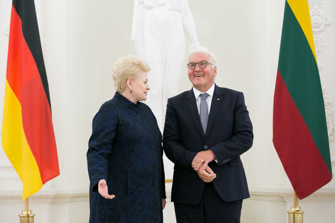 Žygimanto Gedvilos / 15min nuotr./Dalia Grybauskaitė ir Frankas Walteris Steinmeieris