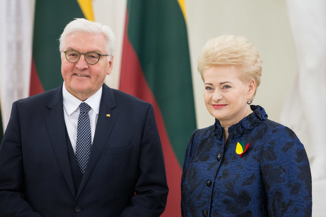 Žygimanto Gedvilos / 15min nuotr./Frankas-Walteris Steinmeieris ir Dalia Grybauskaitė