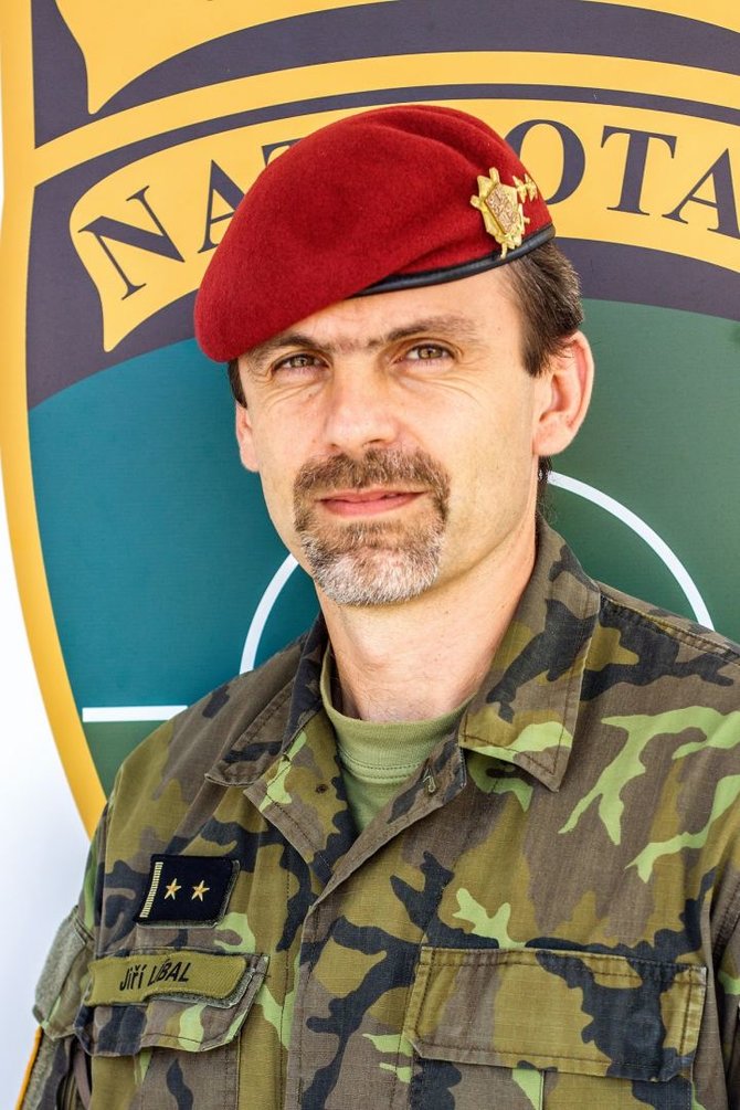 Čekijos kariuomenės nuotr. /Čekijos kontingento NATO priešakinių pajėgų batalione vadas, pulkininkas leitenantas Jiří Líbalas