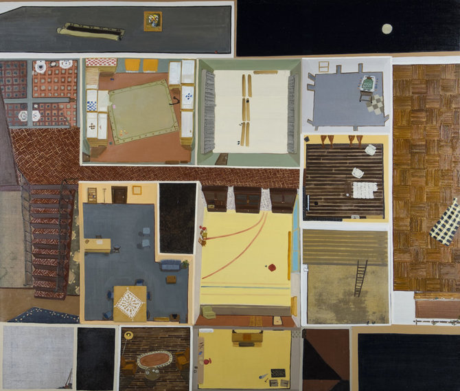 „Lewben Art Foundation“ kolekcija/Vita Opolskytė, „Edukacinis planas nr. 2“, 2015. Drobė, aliejaus, 137x158 cm. 