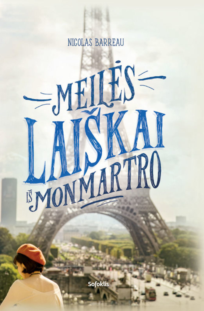 Knygos viršelis/Nicolas Barreau „Meilės laiškai iš Monmartro“