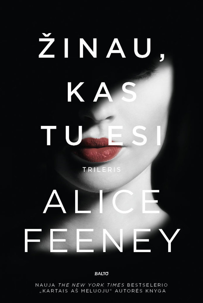 Knygos viršelis/Alice Feeney „Žinau, kas tu esi“ 