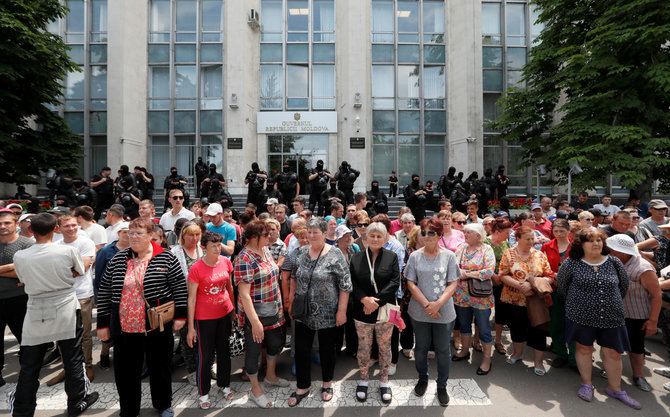 „Reuters“/„Scanpix“ nuotr./Protestas Moldovoje