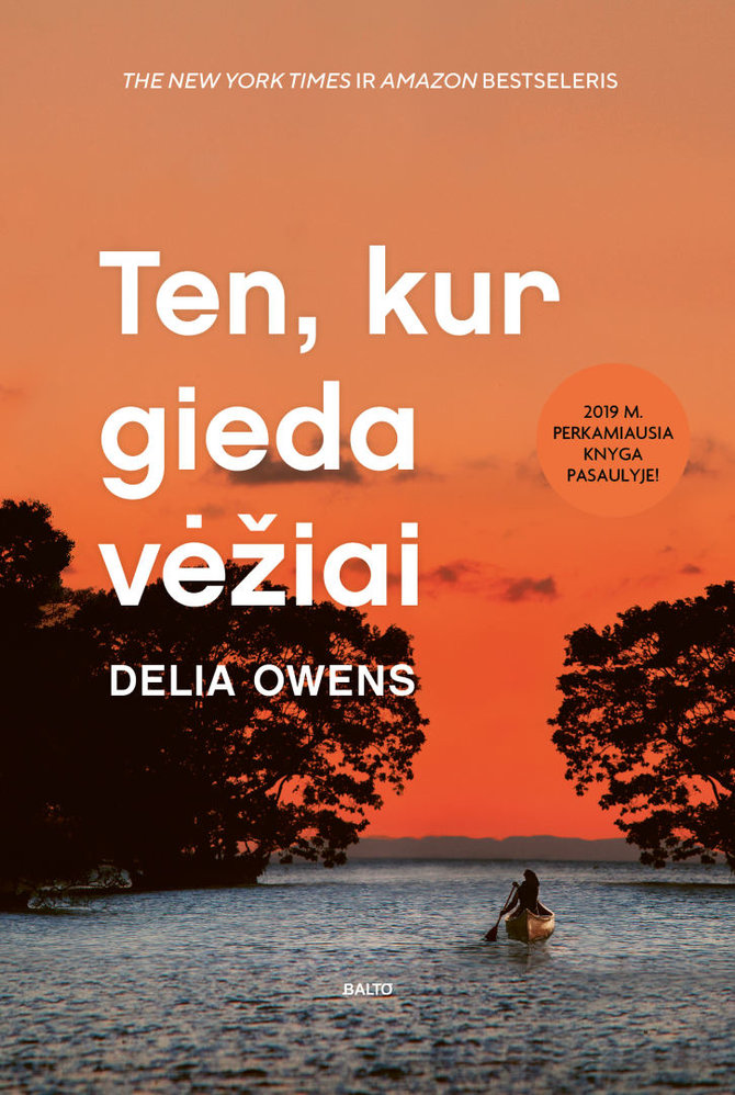 Knygos viršelis/Delia Owens „Ten, kur gieda vėžiai“