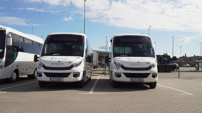 Tauragės rajono savivaldybės nuotr./Elektrinis autobusas Tauragėje