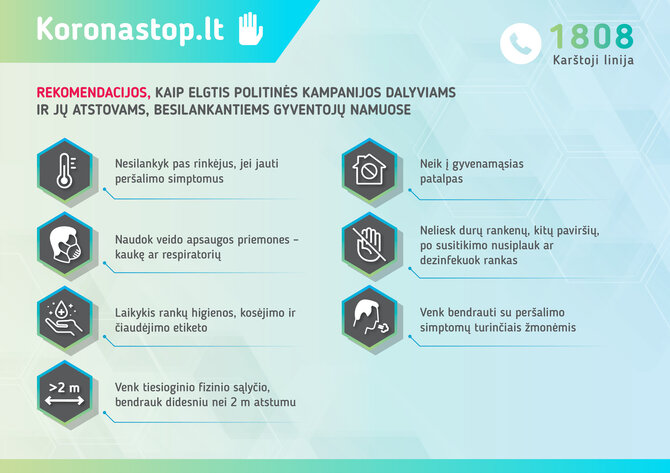 SAM nuotr./Kaip elgtis politinės kampanijos dalyviams ir jų atstovams lankant gyventojus