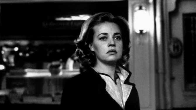 Projekto partnerio nuotr./Jeanne Moreau filme „Liftas į ešafotą“