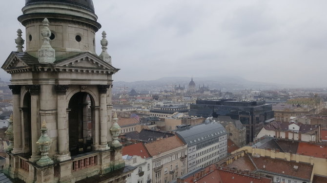 Eglės Krištopaitytės nuotr./Vaizdas iš šv.Stepono bazilikos bokšto