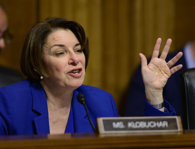 „Scanpix“/„SIPA“ nuotr./Amy Klobuchar