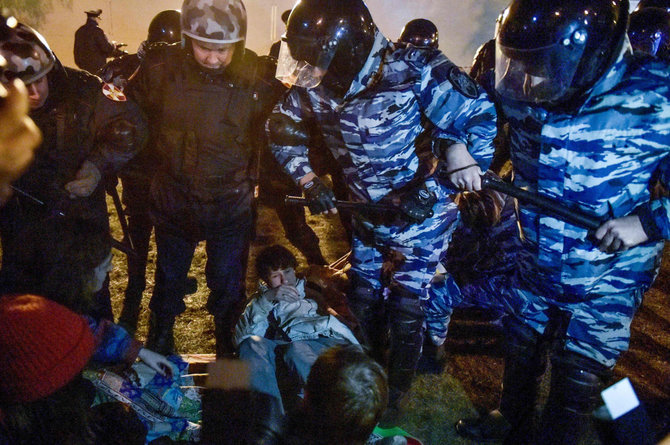 AFP/„Scanpix“ nuotr./Protestas Jekaterinburge