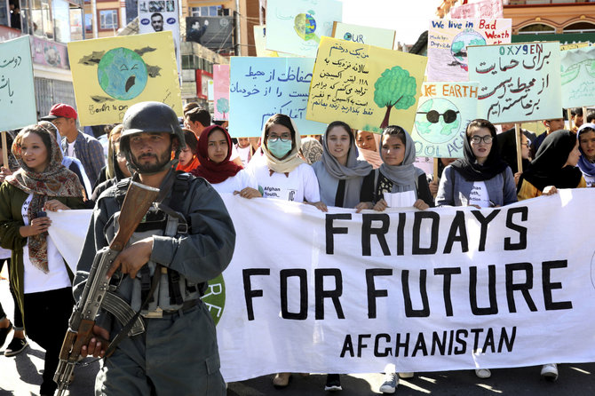 „Scanpix“/AP nuotr./Streikas Kabule