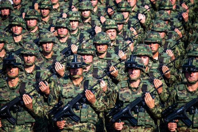 AFP/„Scanpix“ nuotr./Serbijos kariuomenė