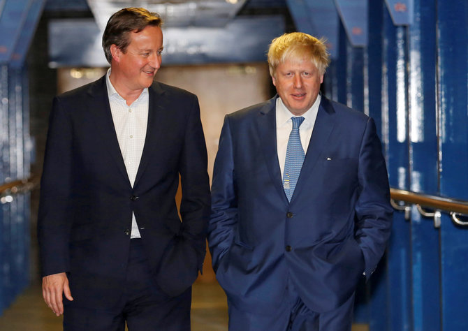 „Reuters“/„Scanpix“ nuotr./Davidas Cameronas, Borisas Johnsonas